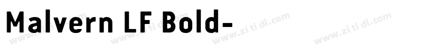 Malvern LF Bold字体转换